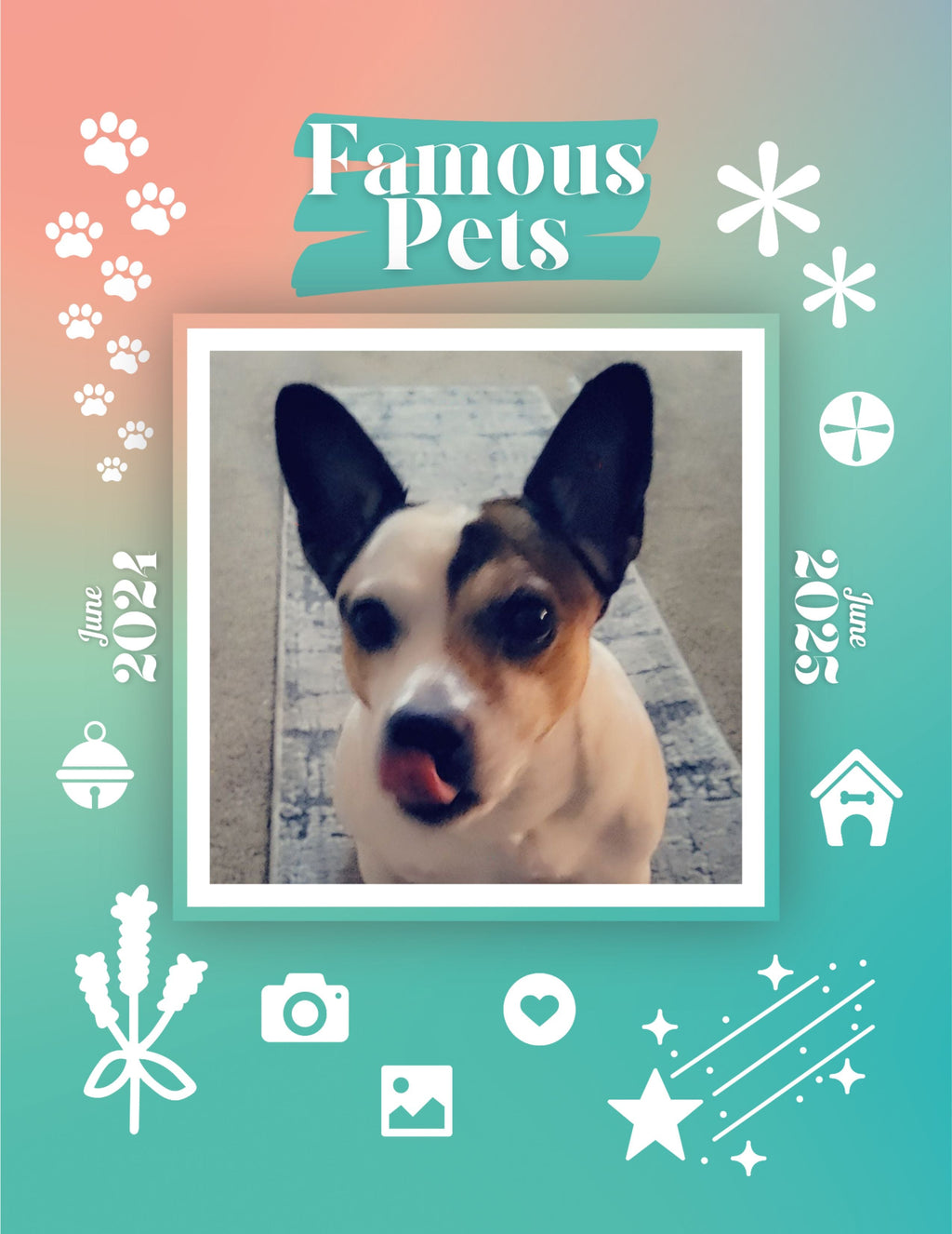Famous Pets: June 2024-June 2025 Wall Calendar (Pre-Order)