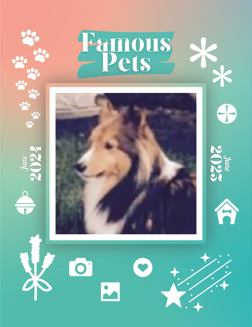 Famous Pets: June 2024-June 2025 Wall Calendar (Pre-Order)