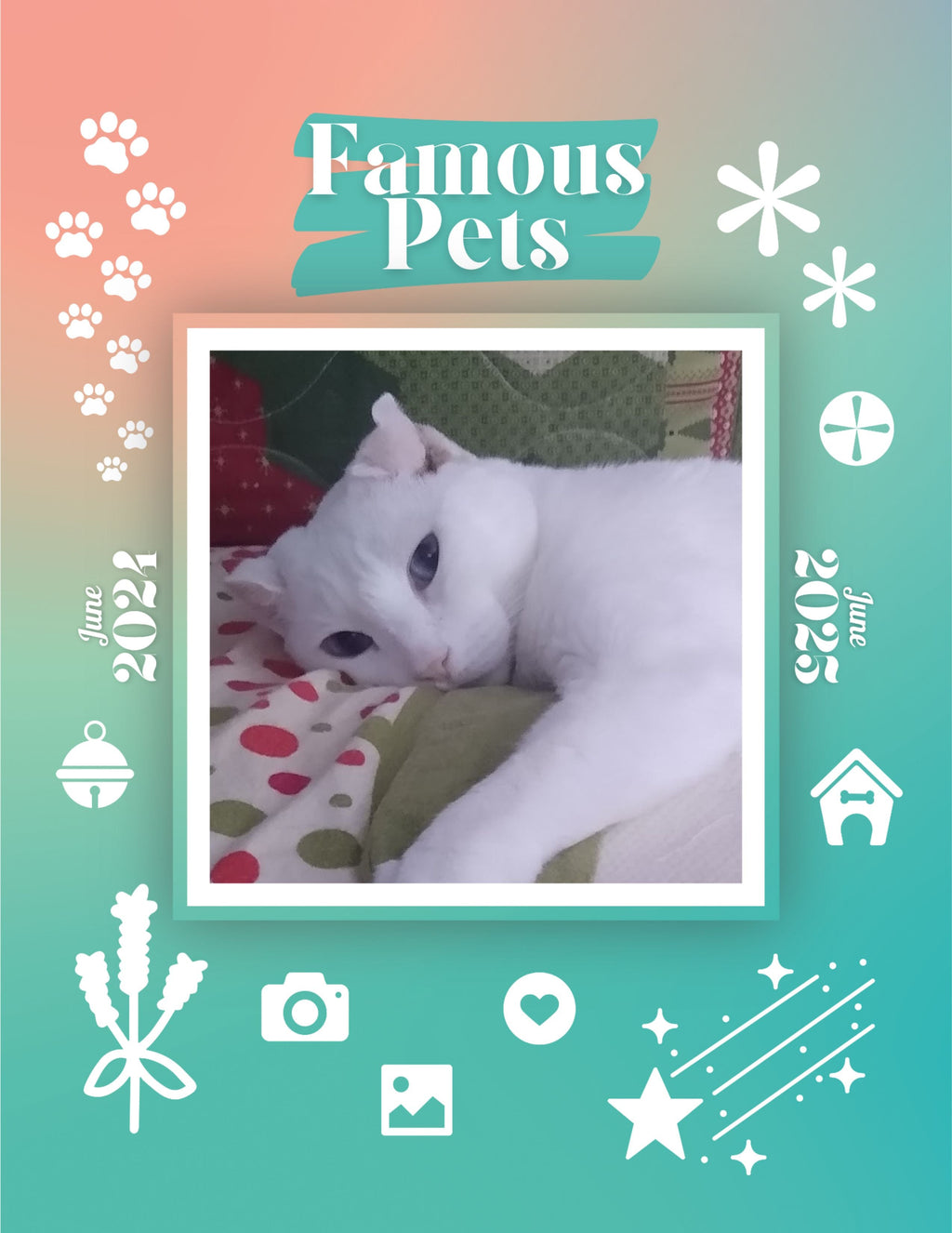 Famous Pets: June 2024-June 2025 Wall Calendar (Pre-Order)