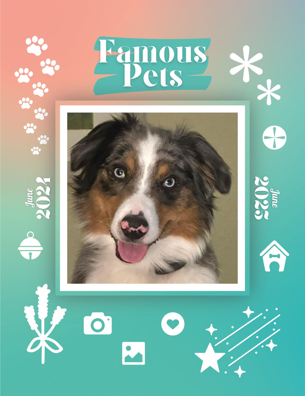 Famous Pets: June 2024-June 2025 Wall Calendar (Pre-Order)
