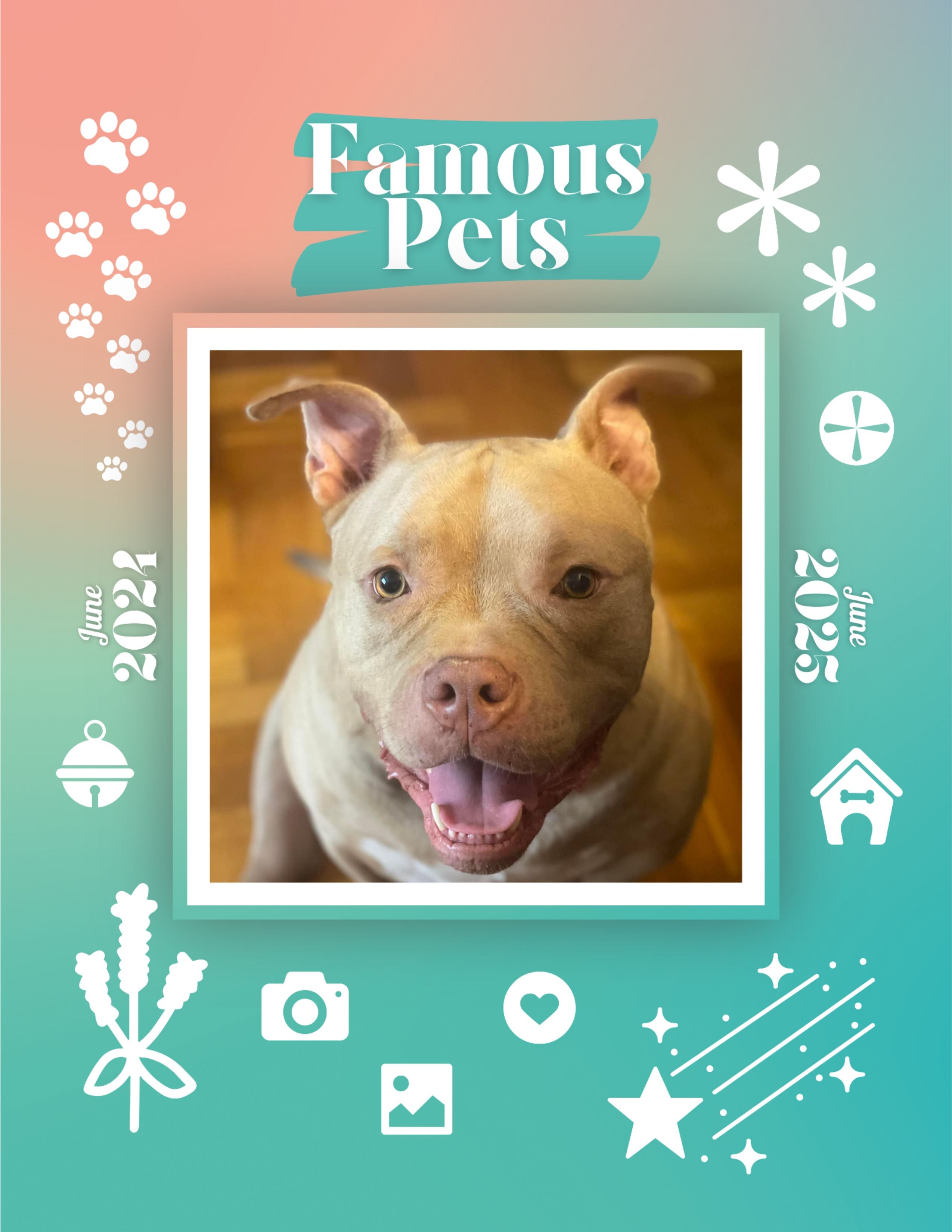 Famous Pets: June 2024-June 2025 Wall Calendar (Pre-Order)