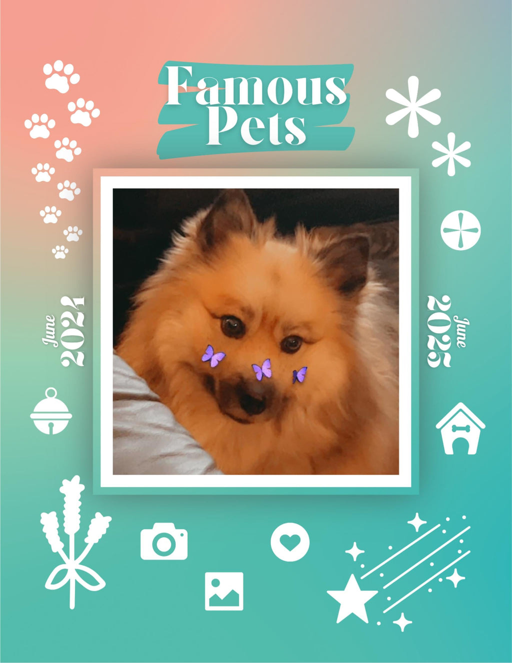 Famous Pets: June 2024-June 2025 Wall Calendar (Pre-Order)
