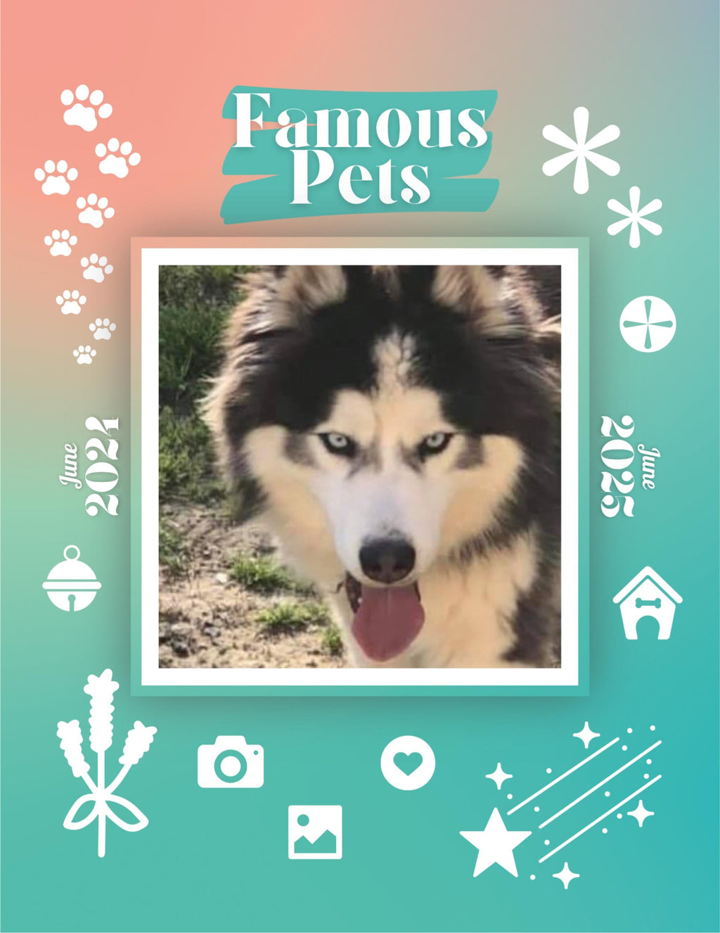Famous Pets: June 2024-June 2025 Wall Calendar (Pre-Order)