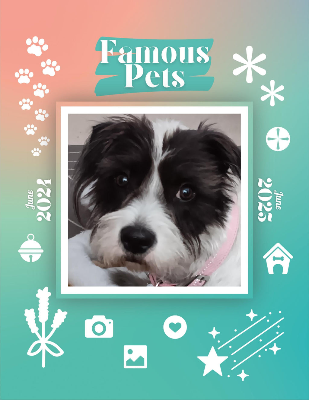 Famous Pets: June 2024-June 2025 Wall Calendar (Pre-Order)