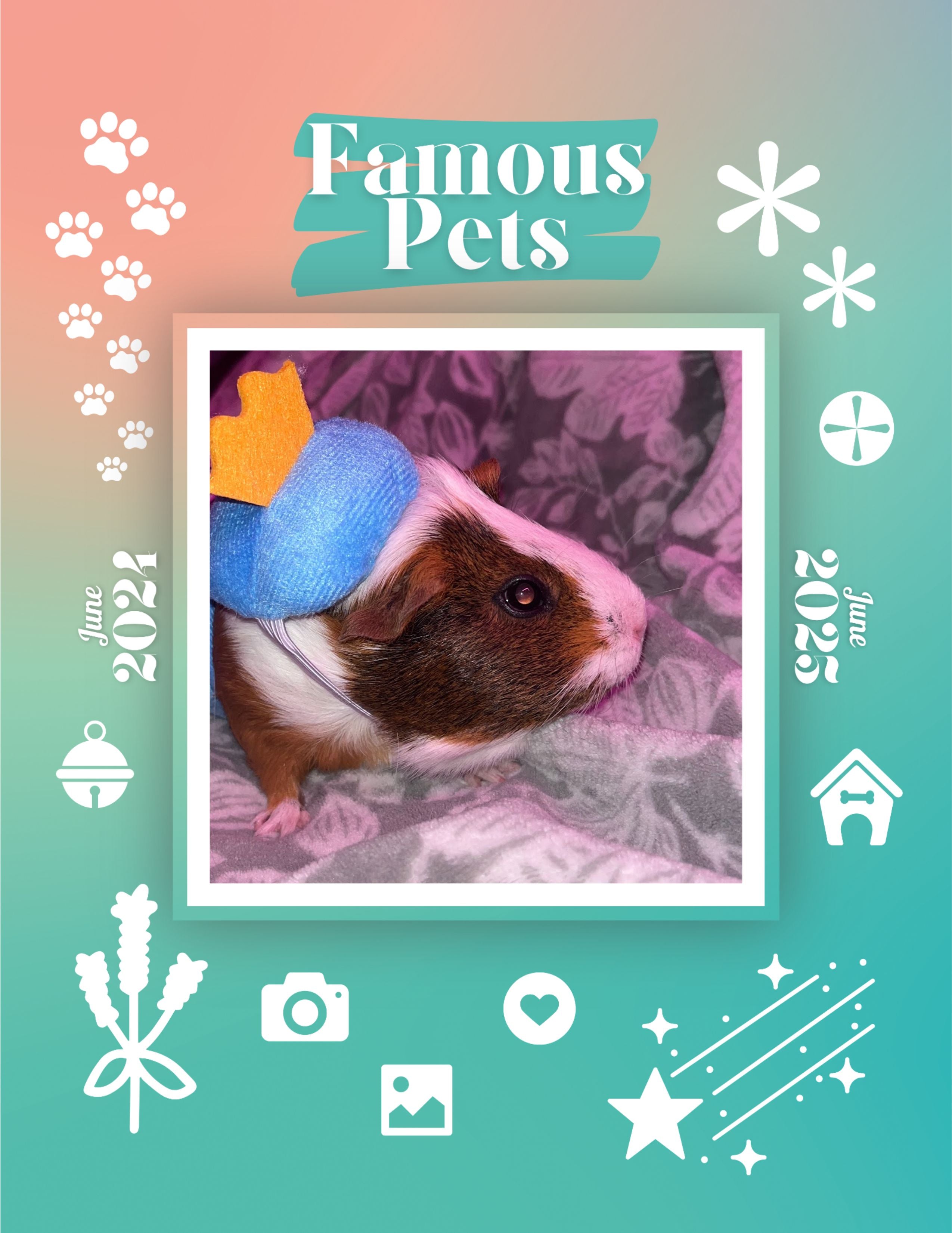 Famous Pets: June 2024-June 2025 Wall Calendar (Pre-Order)