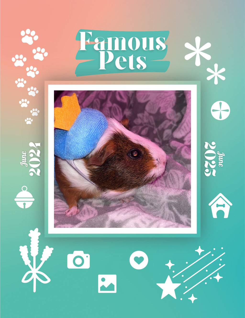 Famous Pets: June 2024-June 2025 Wall Calendar (Pre-Order)