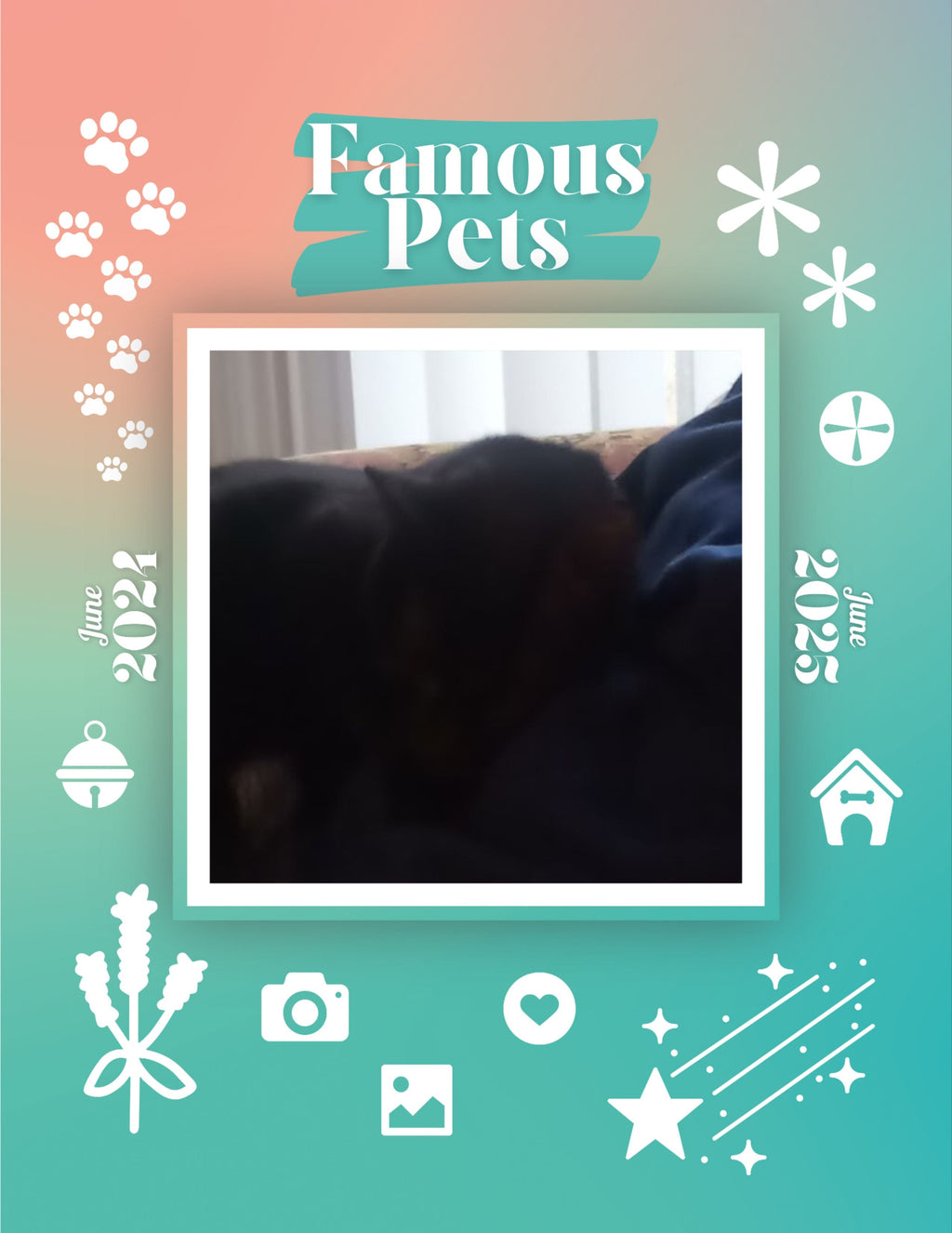 Famous Pets: June 2024-June 2025 Wall Calendar (Pre-Order)
