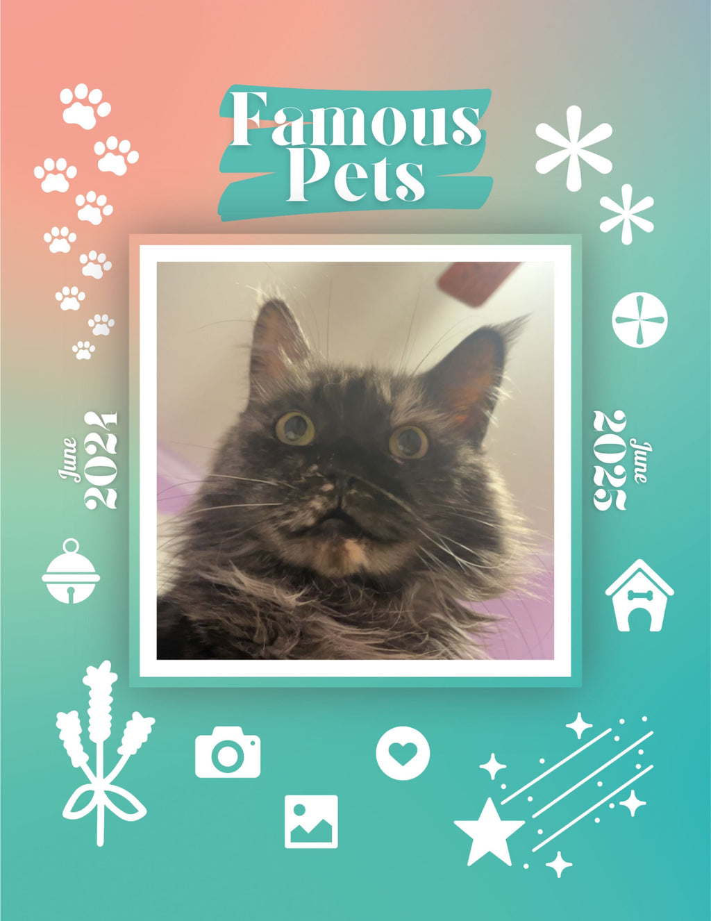 Famous Pets: June 2024-June 2025 Wall Calendar (Pre-Order)