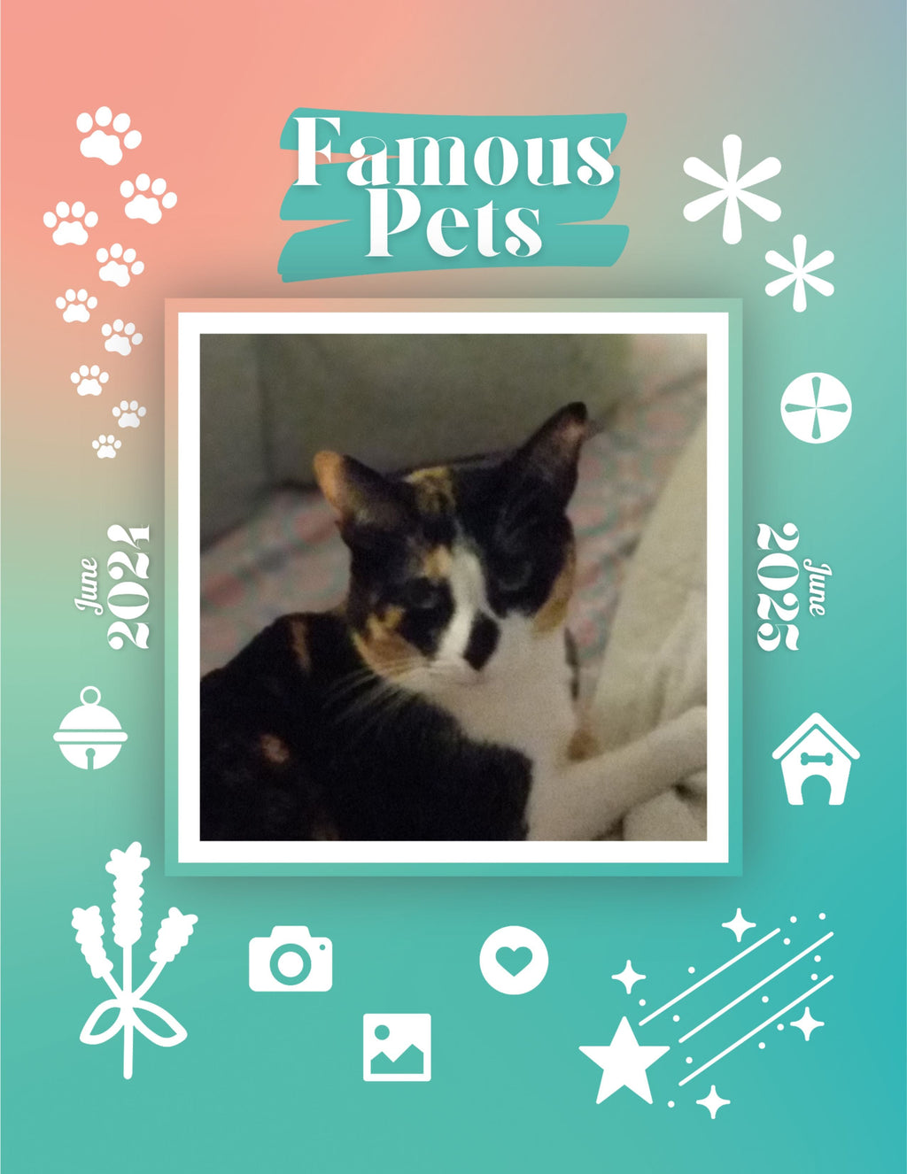 Famous Pets: June 2024-June 2025 Wall Calendar (Pre-Order)