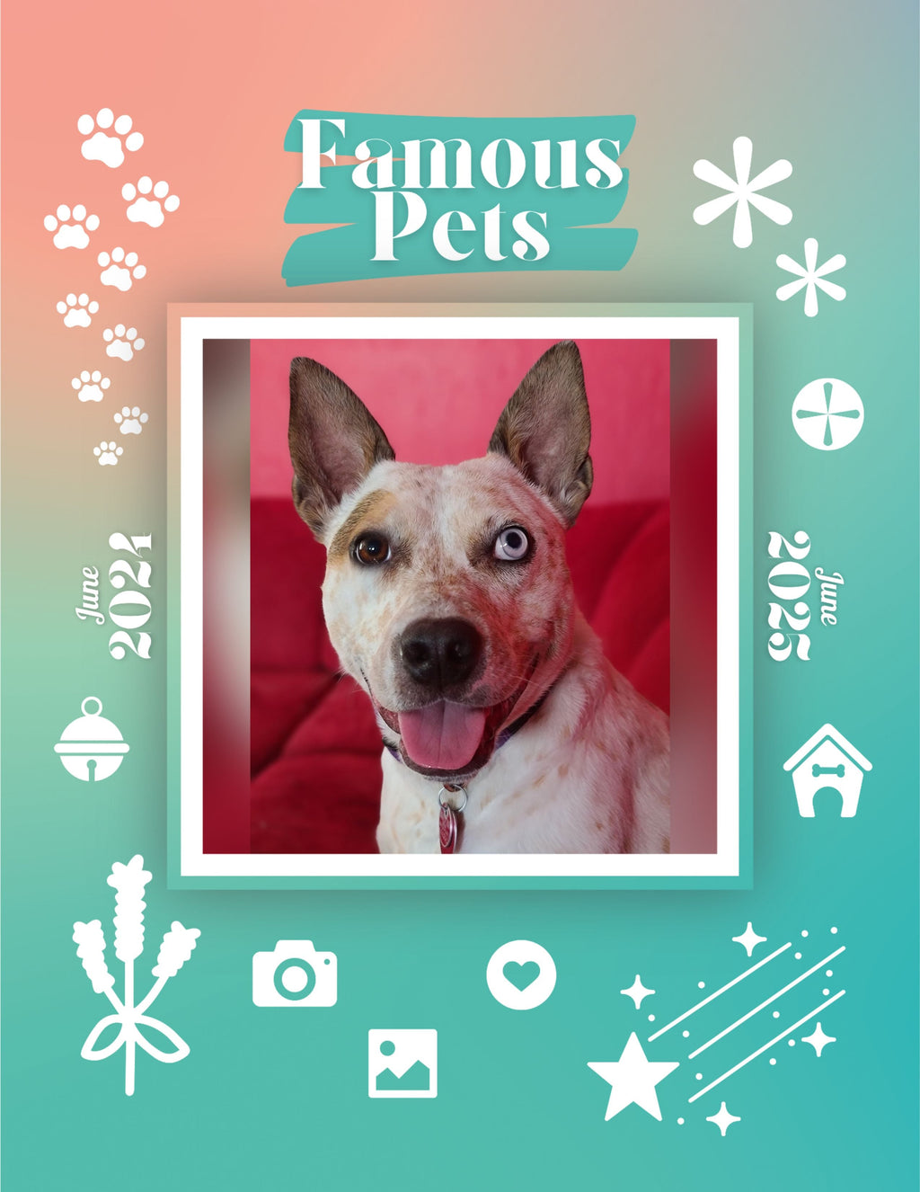 Famous Pets: June 2024-June 2025 Wall Calendar (Pre-Order)