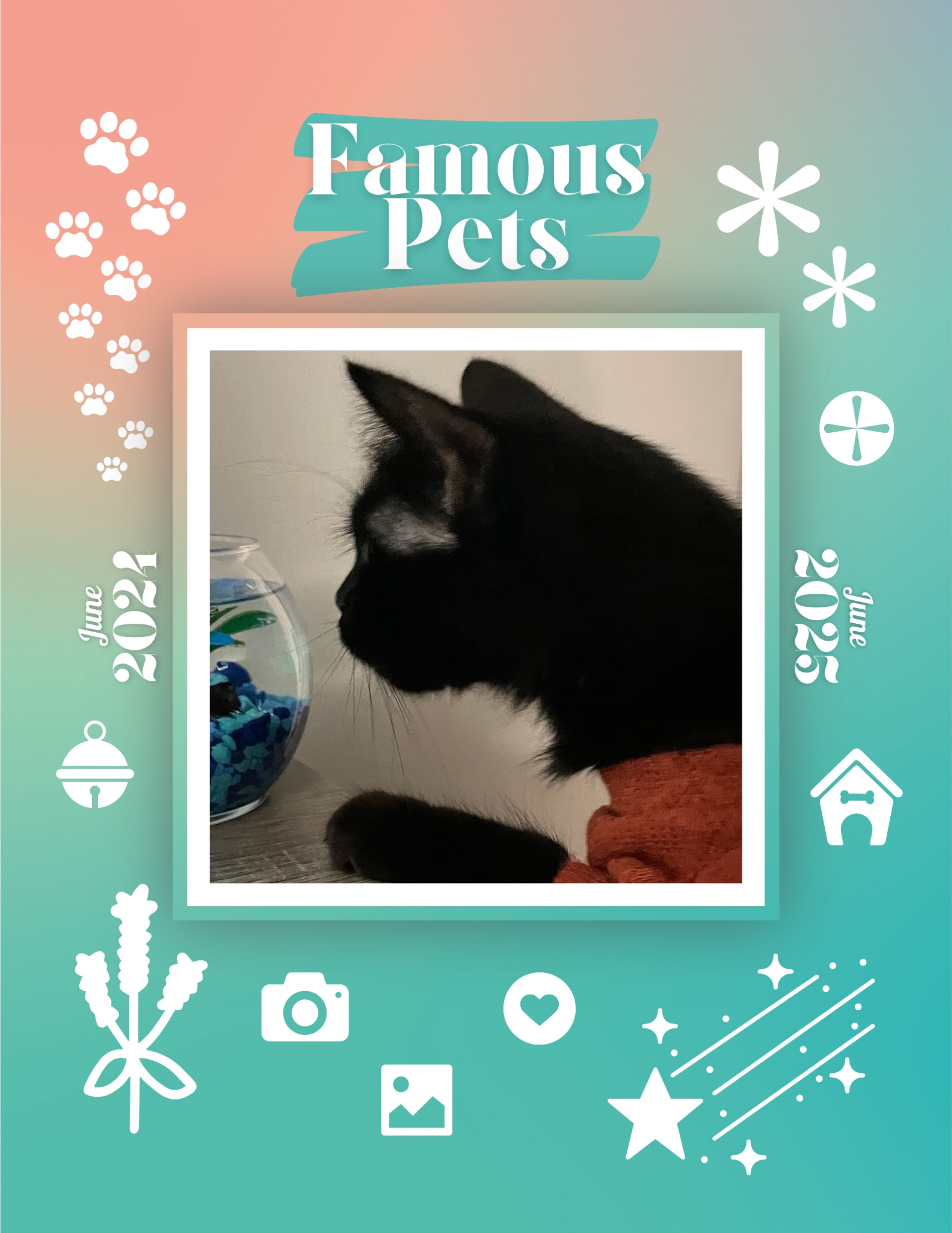 Famous Pets: June 2024-June 2025 Wall Calendar (Pre-Order)