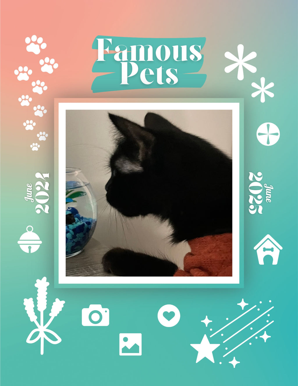 Famous Pets: June 2024-June 2025 Wall Calendar (Pre-Order)
