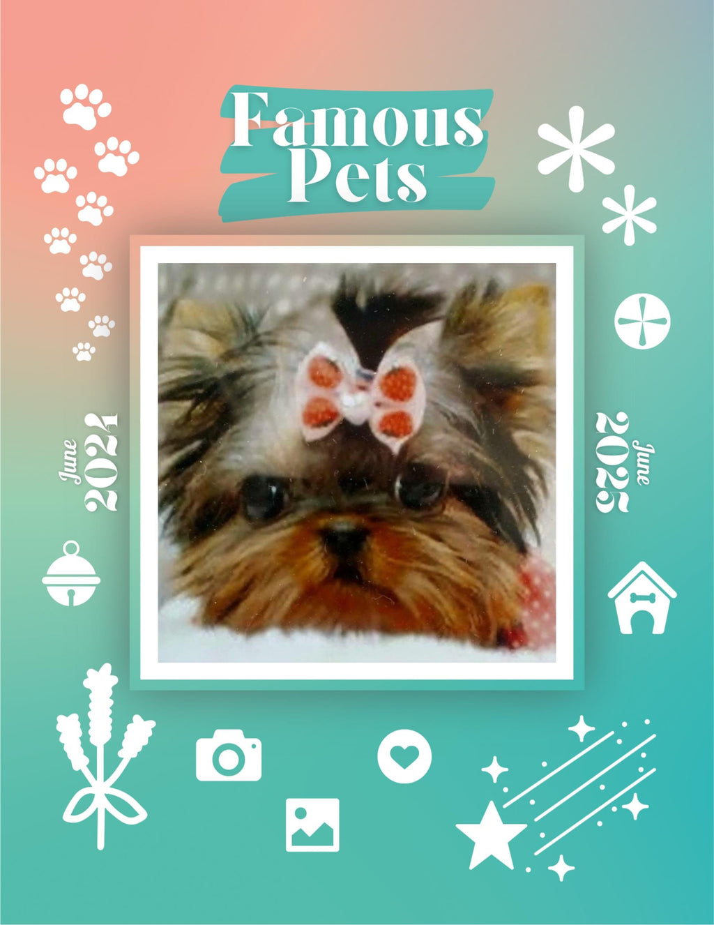 Famous Pets: June 2024-June 2025 Wall Calendar (Pre-Order)