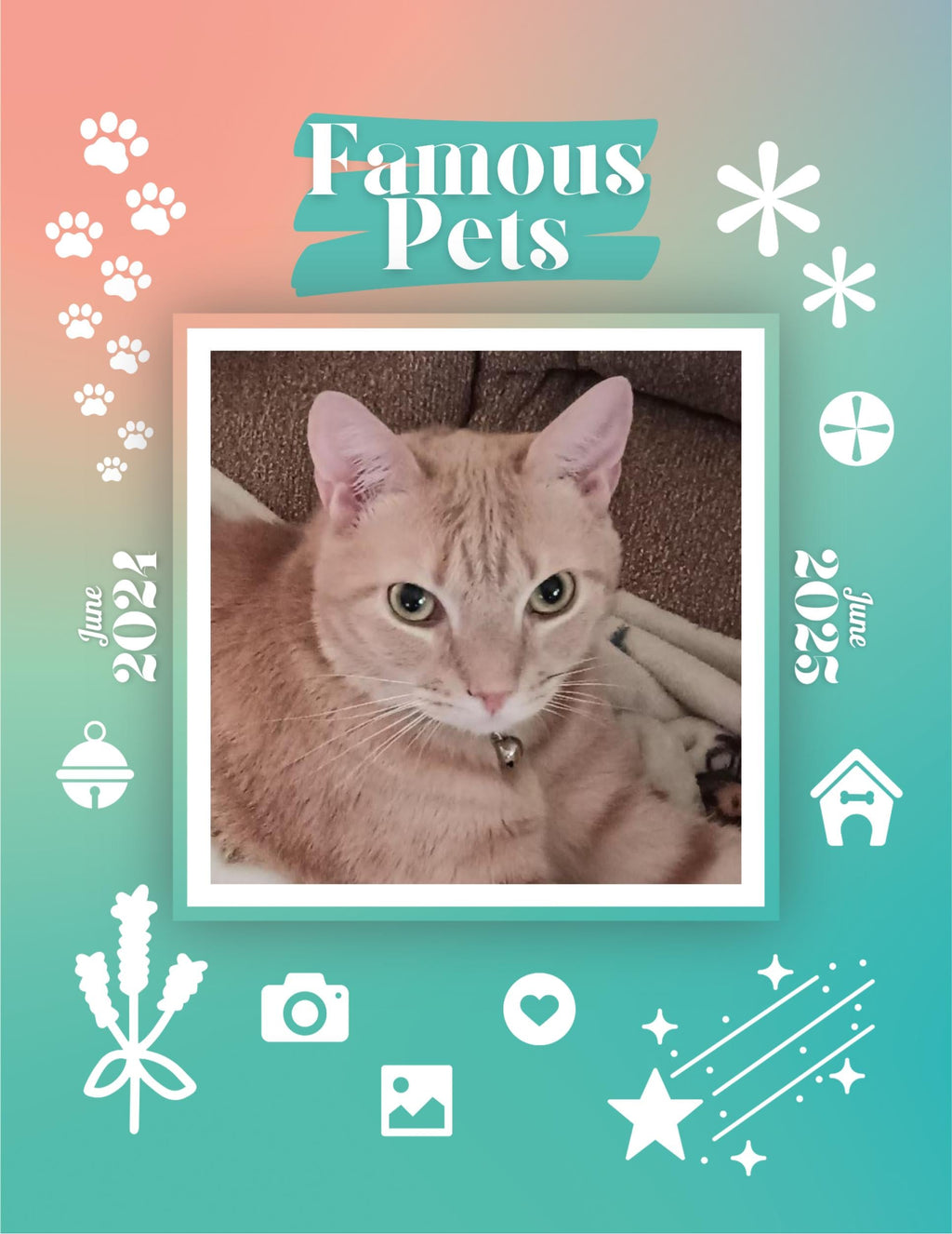 Famous Pets: June 2024-June 2025 Wall Calendar (Pre-Order)