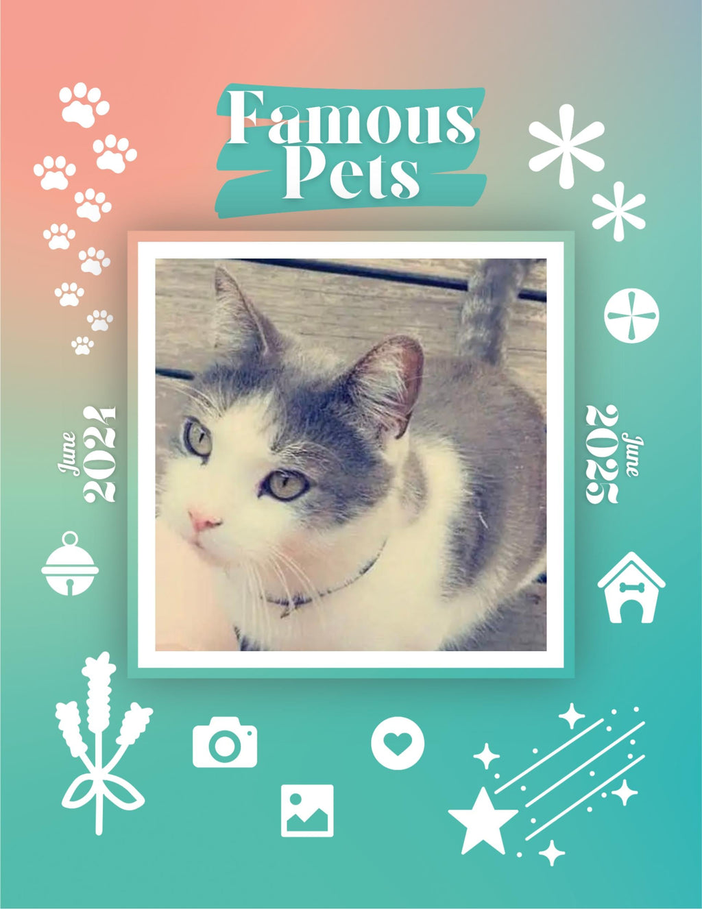 Famous Pets: June 2024-June 2025 Wall Calendar (Pre-Order)