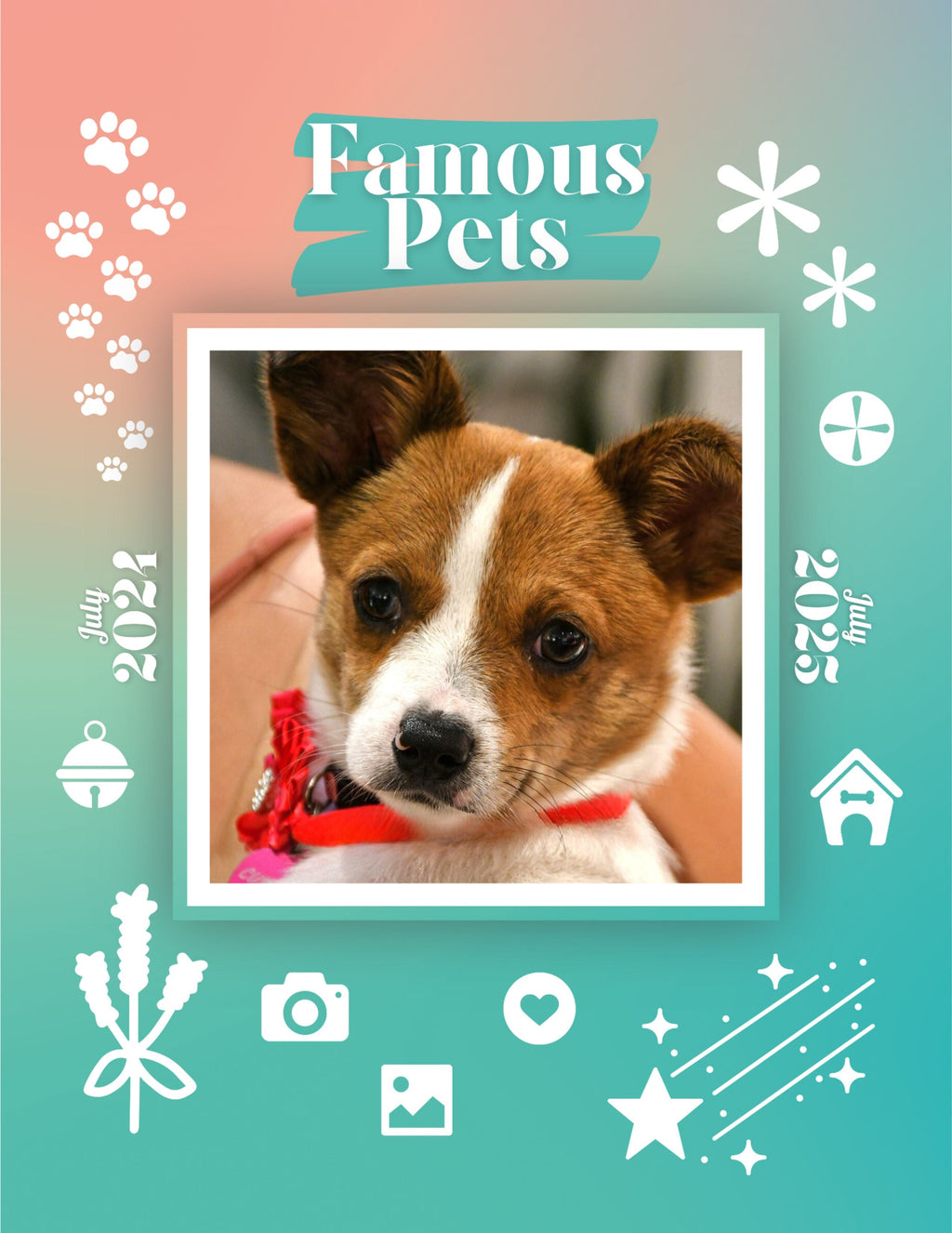 Famous Pets: July 2024-July 2025 Wall Calendar (Pre-Order)