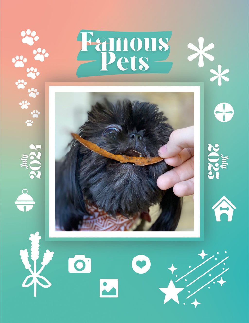 Famous Pets: July 2024-July 2025 Wall Calendar (Pre-Order)
