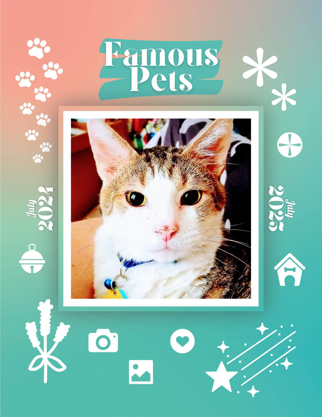 Famous Pets: July 2024-July 2025 Wall Calendar (Pre-Order)
