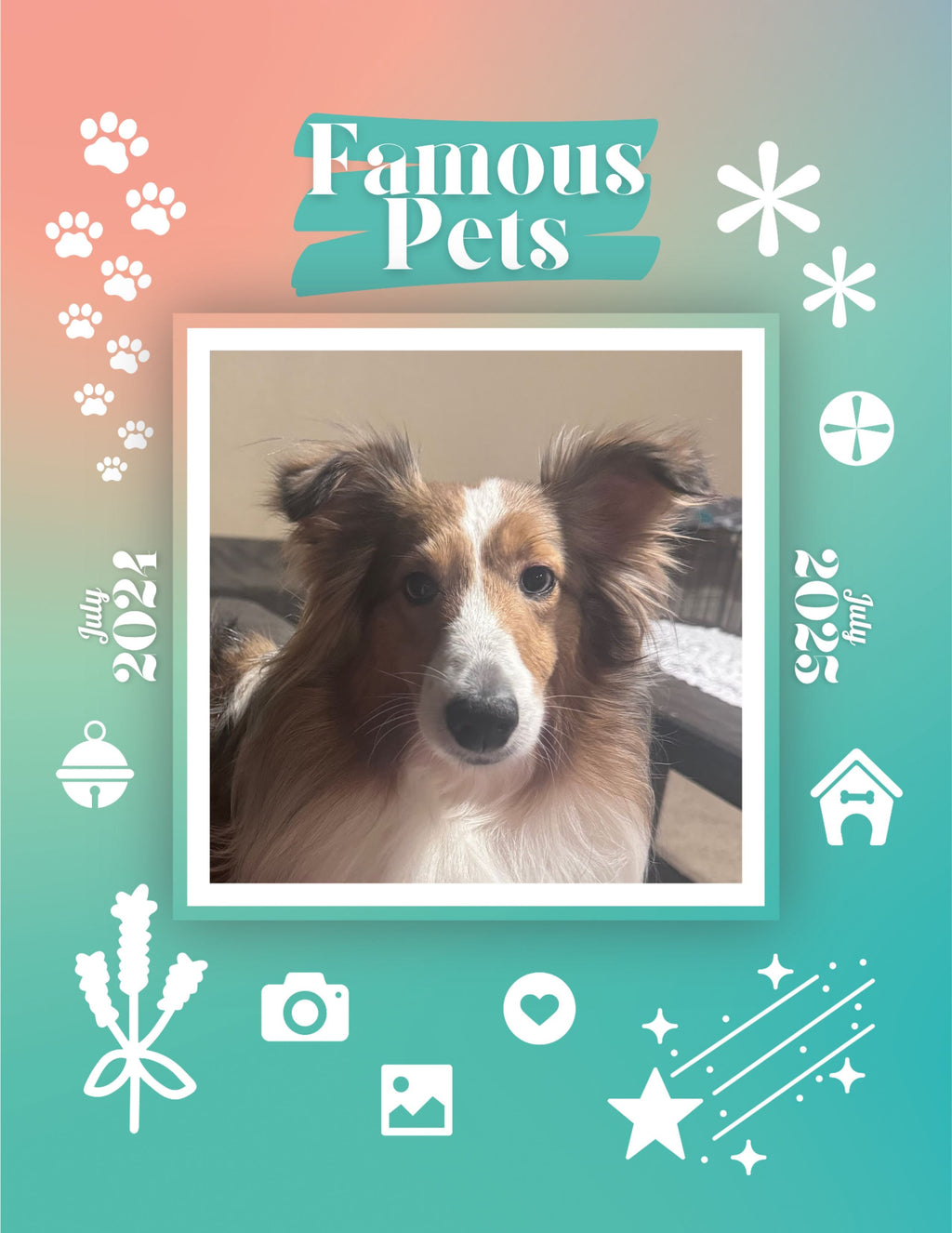Famous Pets: July 2024-July 2025 Wall Calendar (Pre-Order)