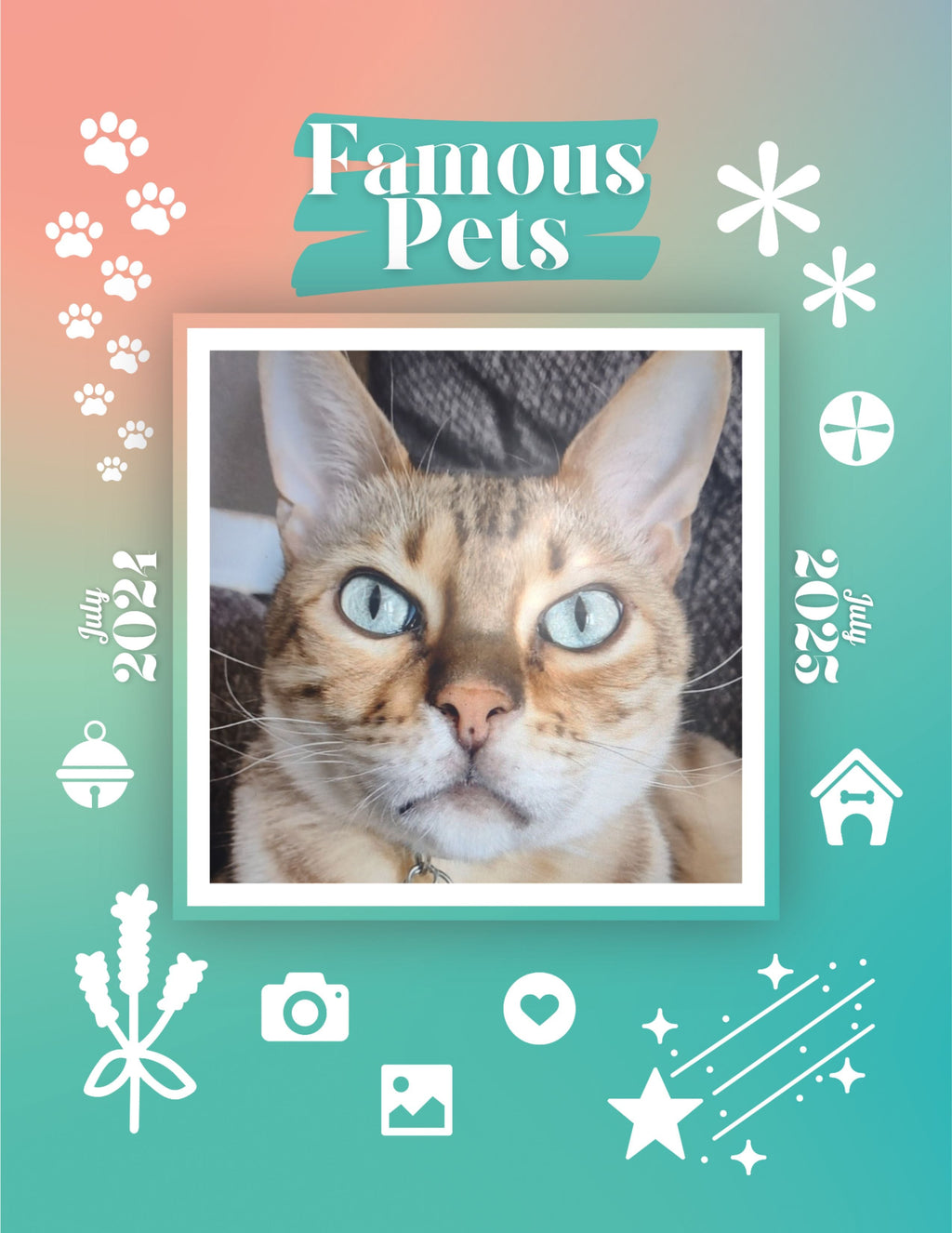 Famous Pets: July 2024-July 2025 Wall Calendar (Pre-Order)