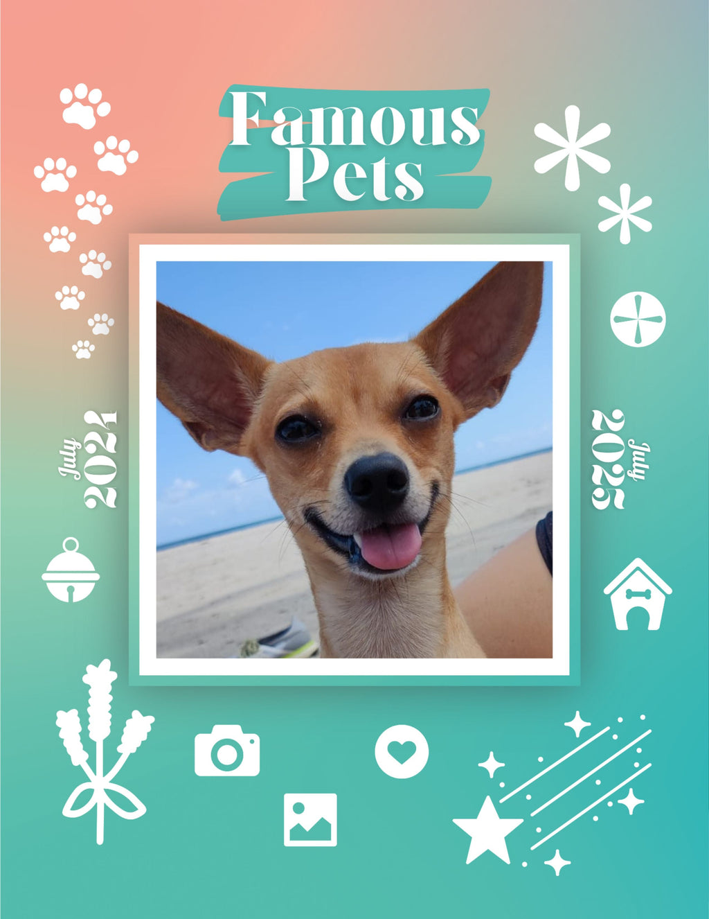 Famous Pets: July 2024-July 2025 Wall Calendar (Pre-Order)