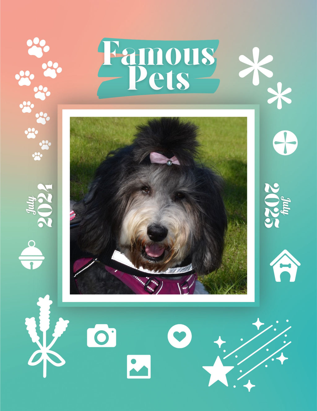 Famous Pets: July 2024-July 2025 Wall Calendar (Pre-Order)
