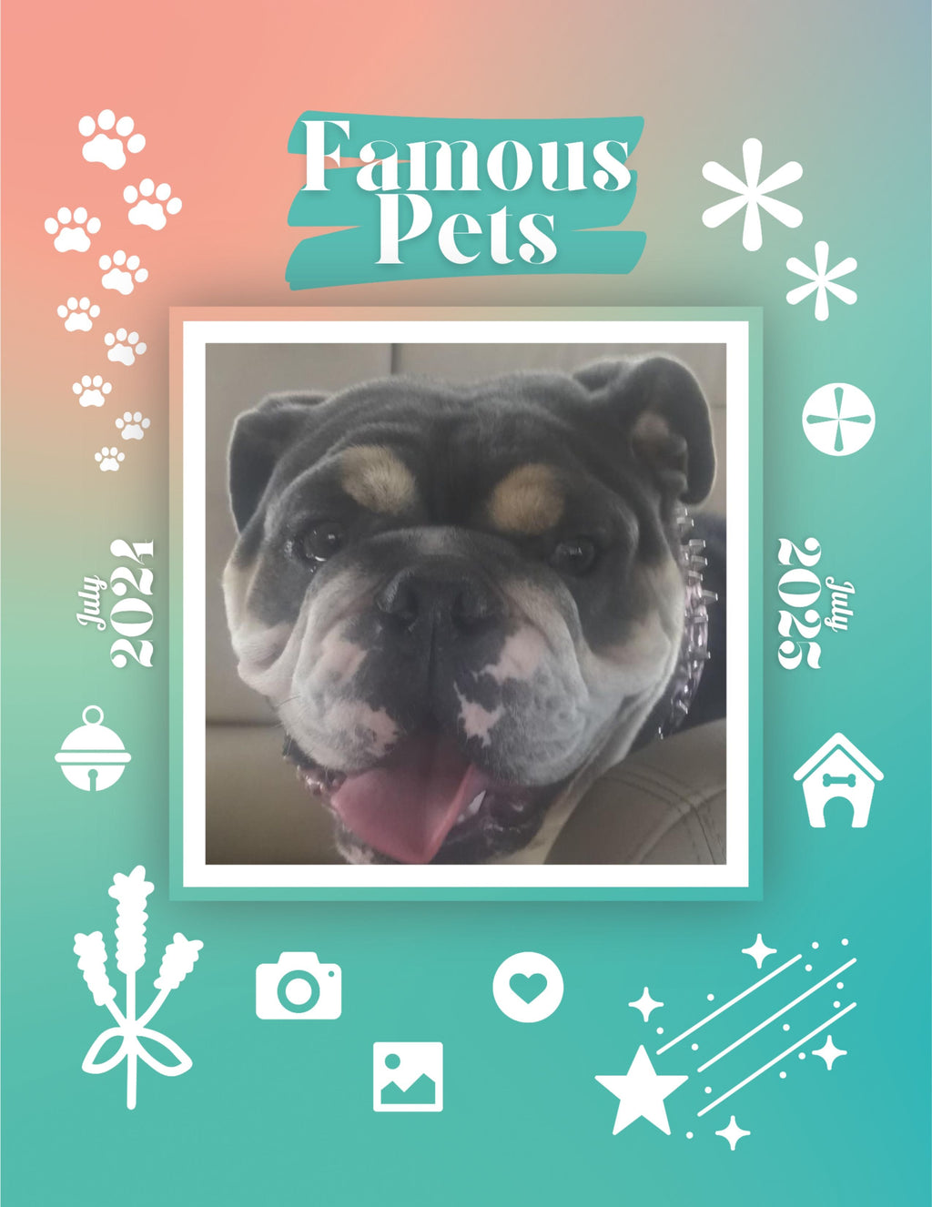 Famous Pets: July 2024-July 2025 Wall Calendar (Pre-Order)