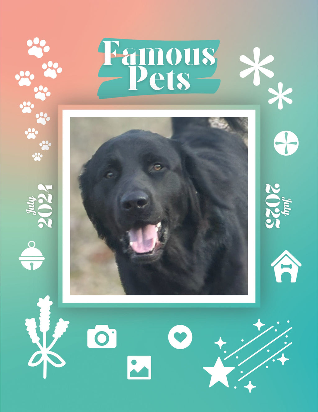 Famous Pets: July 2024-July 2025 Wall Calendar (Pre-Order)