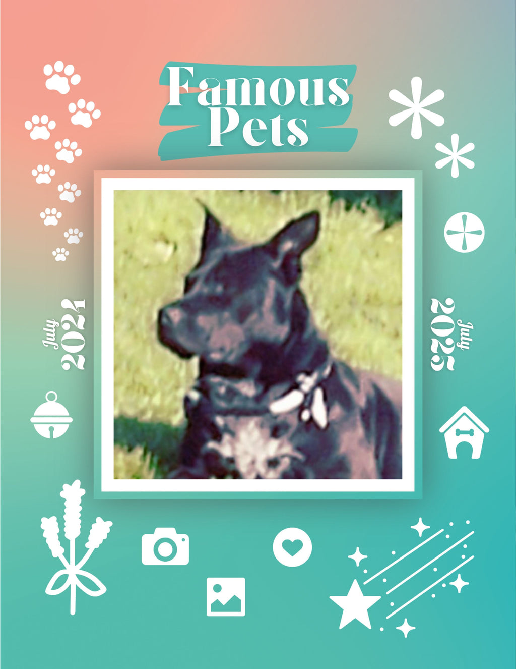 Famous Pets: July 2024-July 2025 Wall Calendar (Pre-Order)