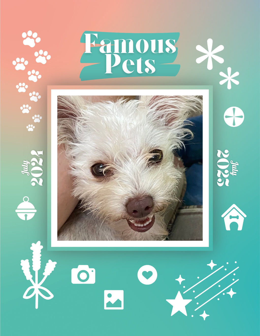 Famous Pets: July 2024-July 2025 Wall Calendar (Pre-Order)