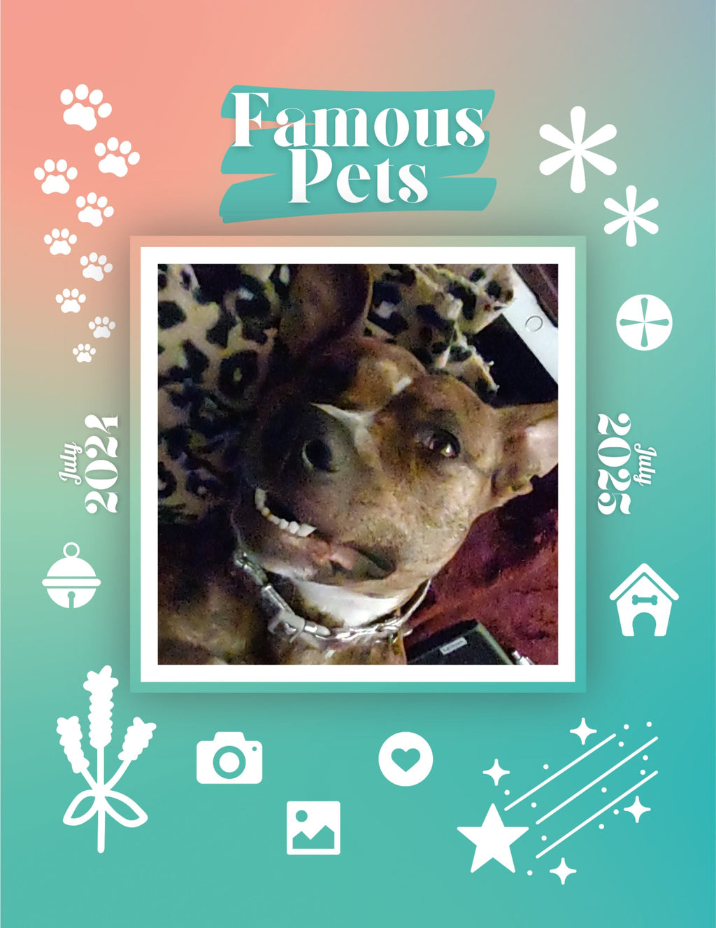 Famous Pets: July 2024-July 2025 Wall Calendar (Pre-Order)