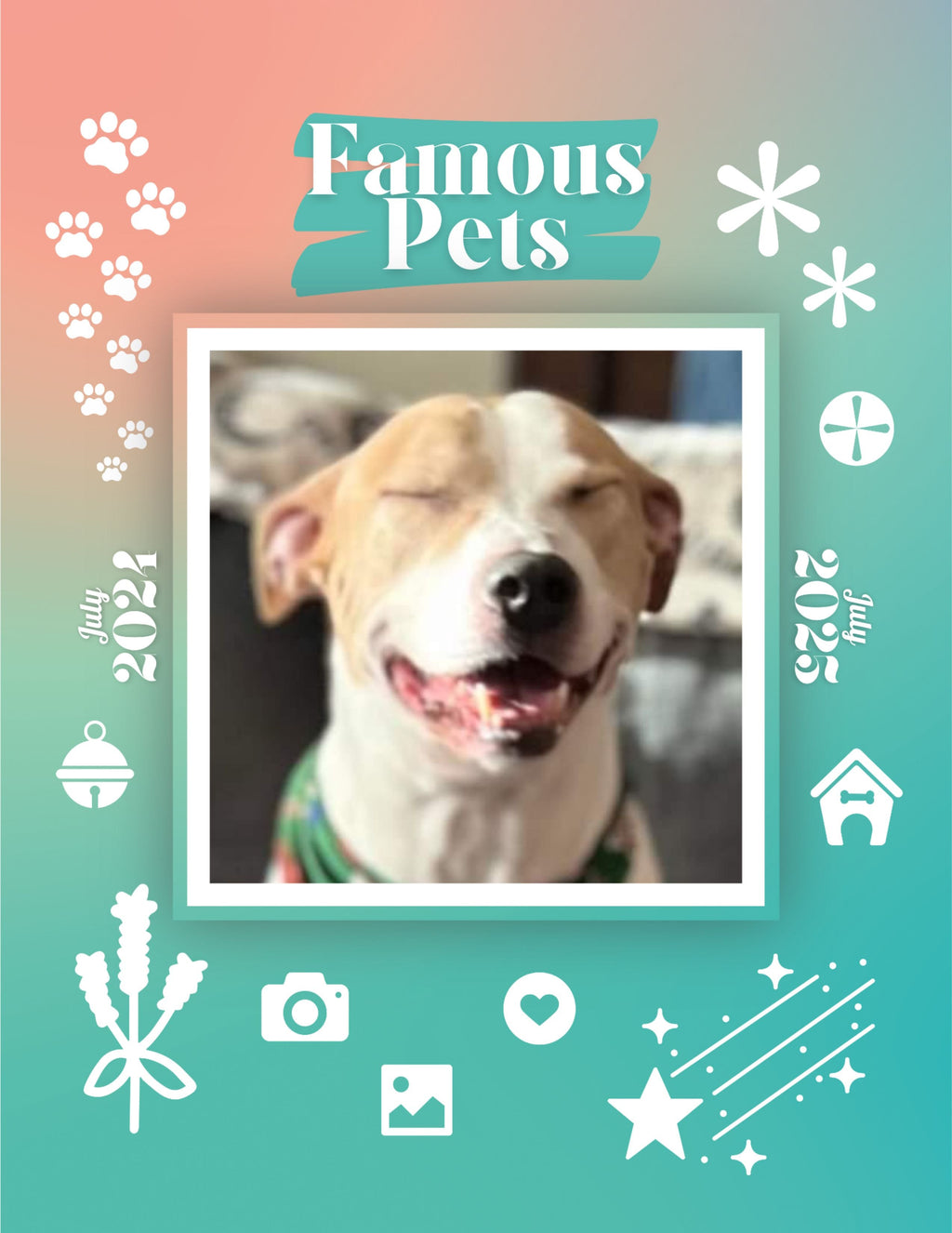 Famous Pets: July 2024-July 2025 Wall Calendar (Pre-Order)