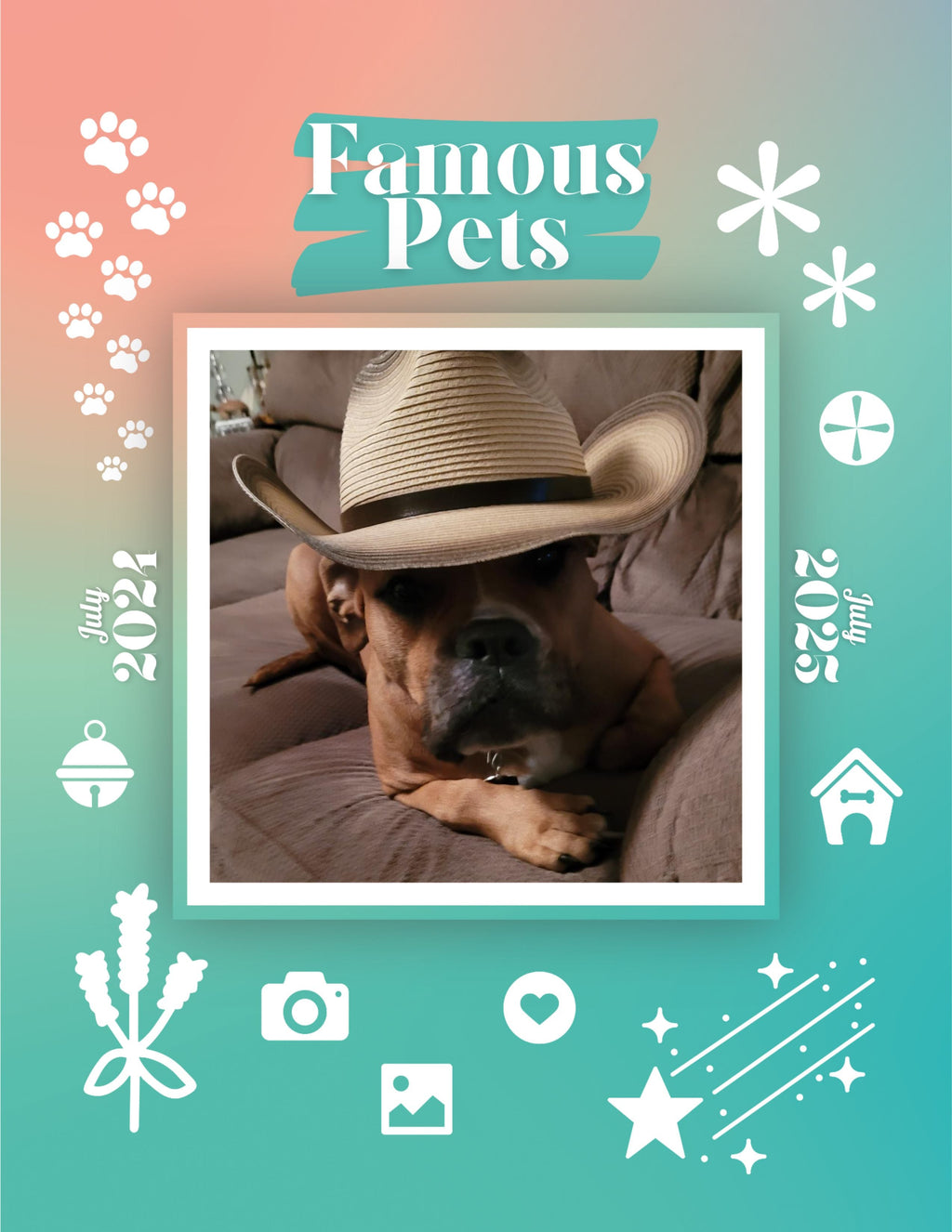 Famous Pets: July 2024-July 2025 Wall Calendar (Pre-Order)