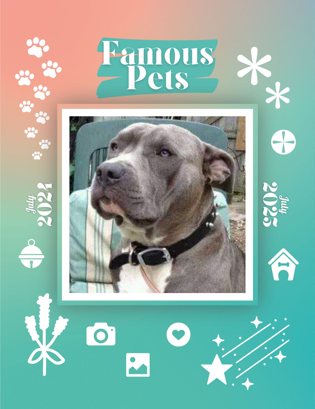 Famous Pets: July 2024-July 2025 Wall Calendar (Pre-Order)