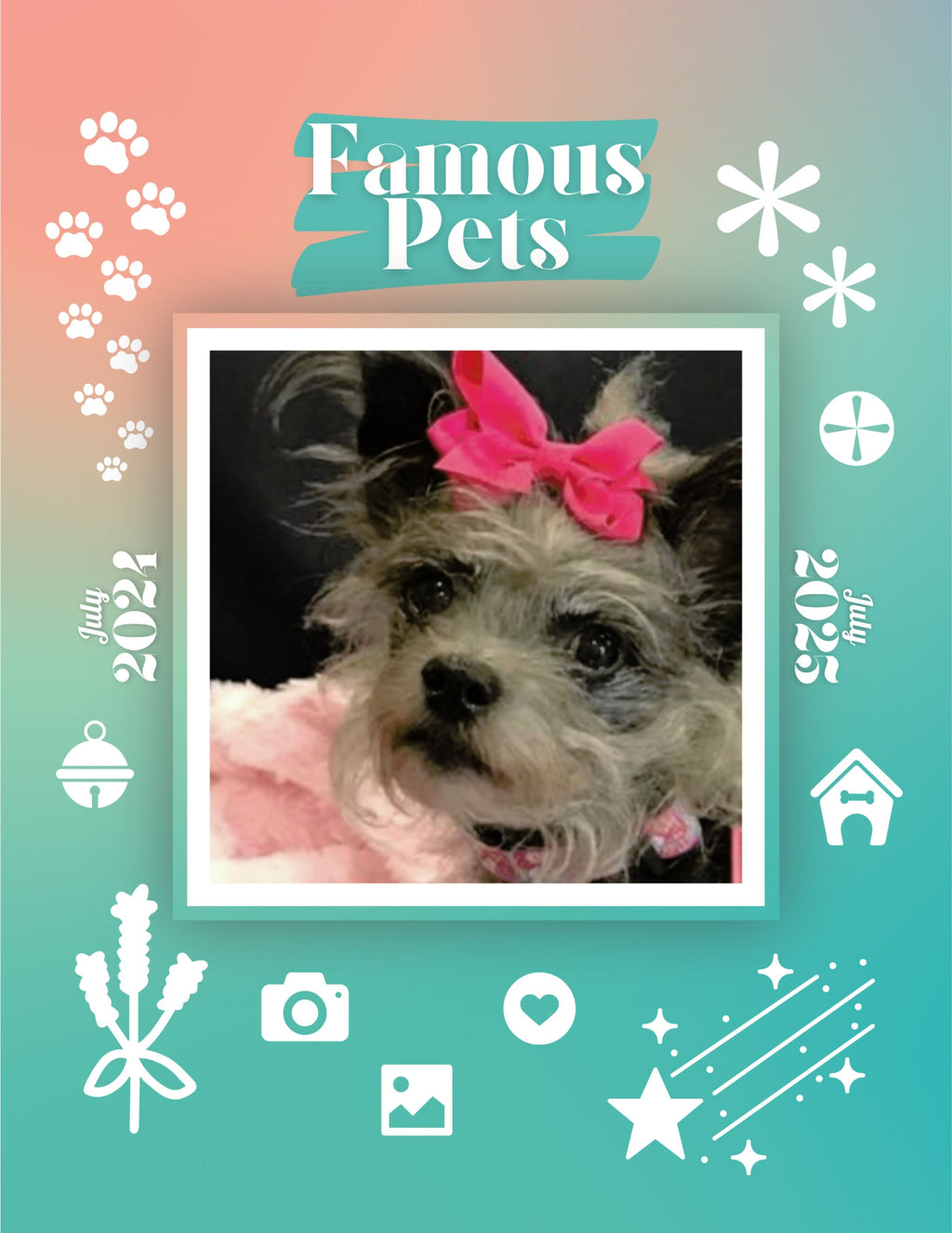 Famous Pets: July 2024-July 2025 Wall Calendar (Pre-Order)