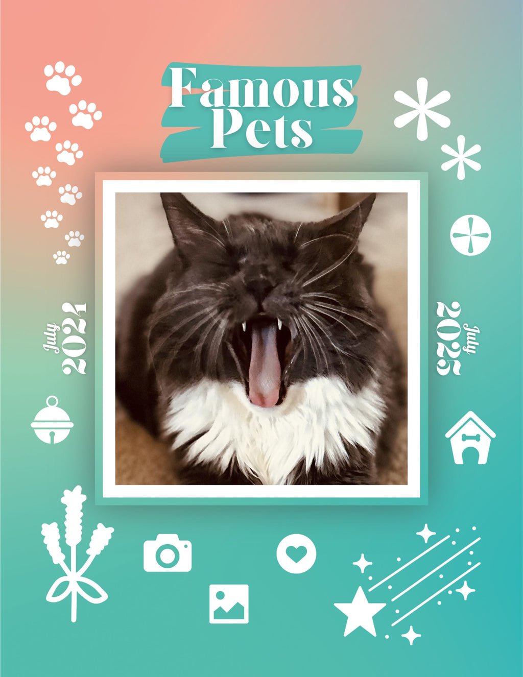 Famous Pets: July 2024-July 2025 Wall Calendar (Pre-Order)