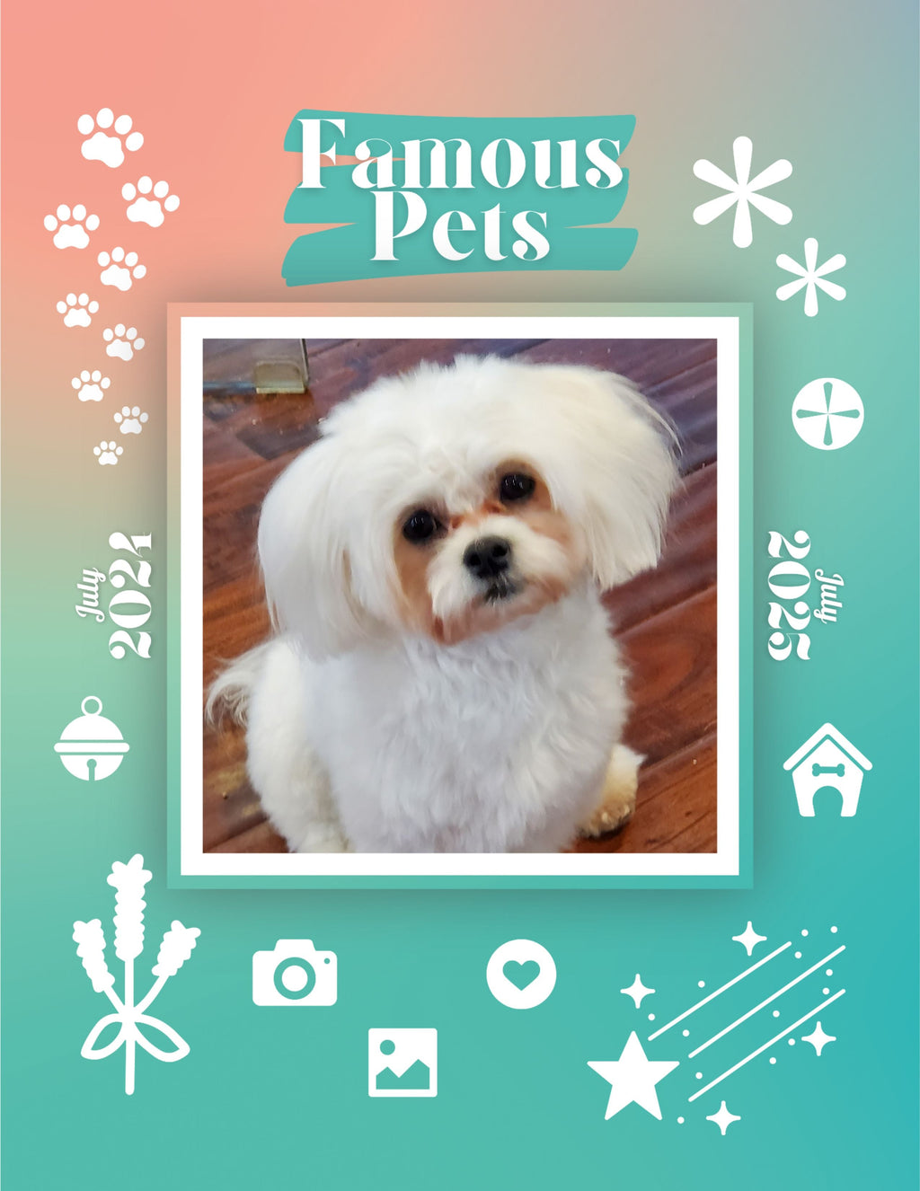 Famous Pets: July 2024-July 2025 Wall Calendar (Pre-Order)