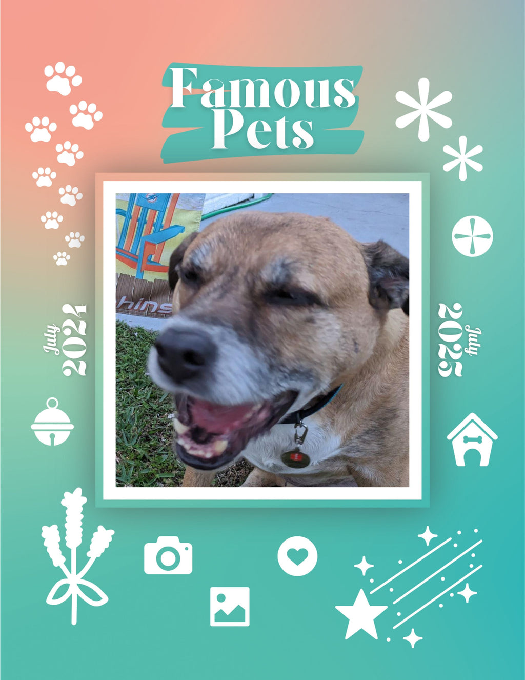 Famous Pets: July 2024-July 2025 Wall Calendar (Pre-Order)