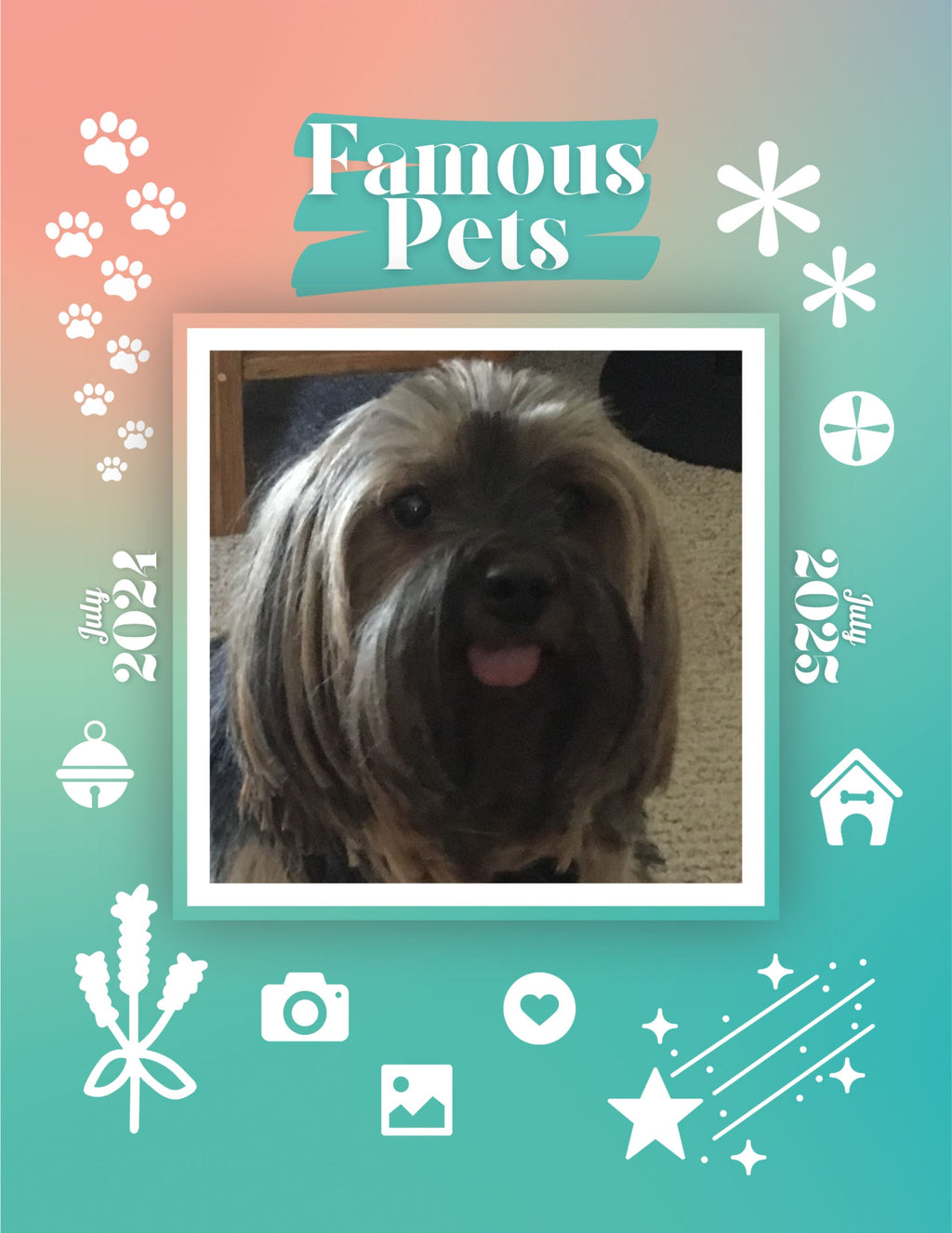 Famous Pets: July 2024-July 2025 Wall Calendar (Pre-Order)