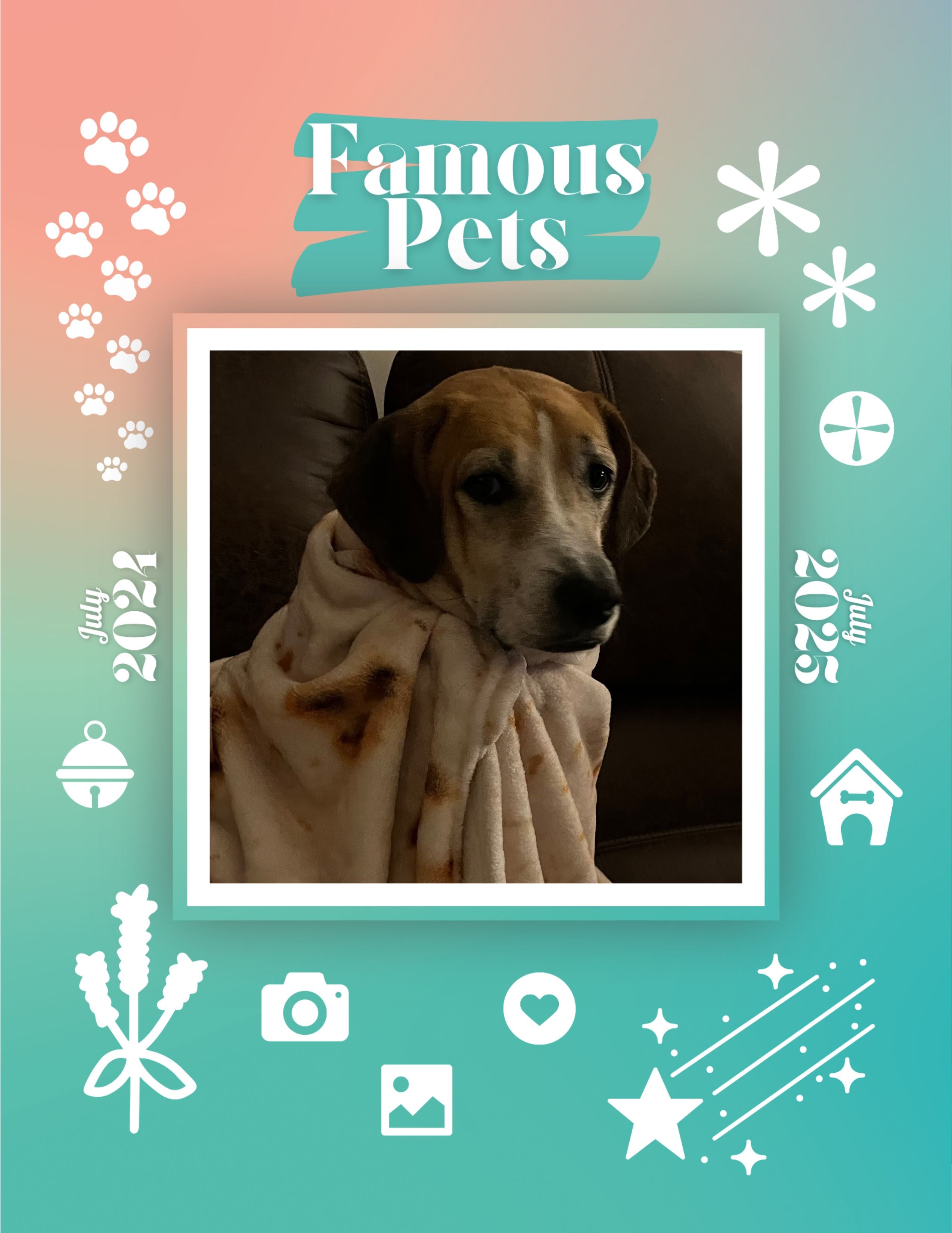 Famous Pets: July 2024-July 2025 Wall Calendar (Pre-Order)