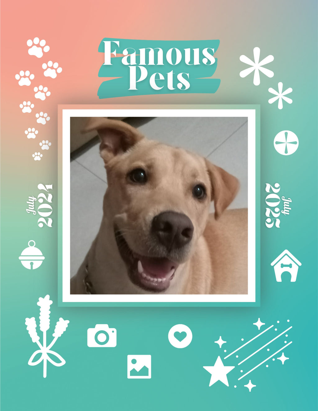 Famous Pets: July 2024-July 2025 Wall Calendar (Pre-Order)