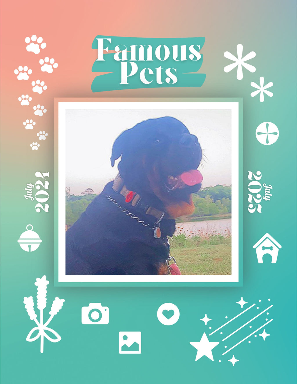 Famous Pets: July 2024-July 2025 Wall Calendar (Pre-Order)