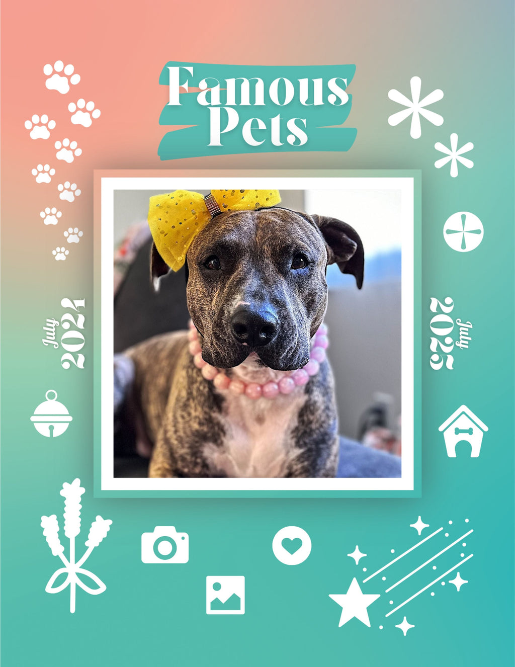 Famous Pets: July 2024-July 2025 Wall Calendar (Pre-Order)