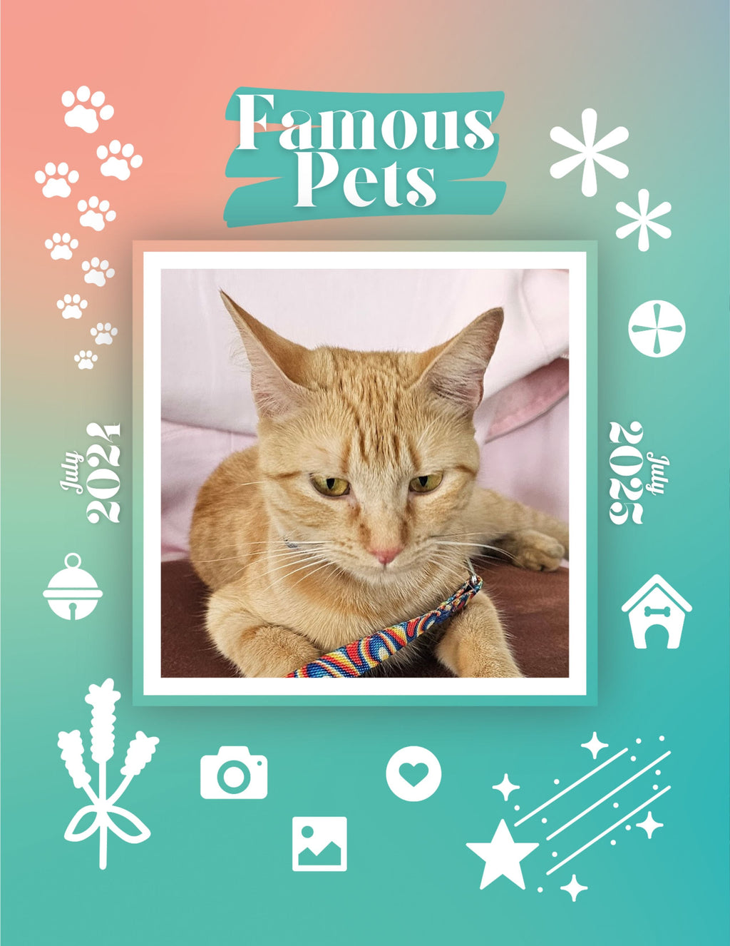 Famous Pets: July 2024-July 2025 Wall Calendar (Pre-Order)