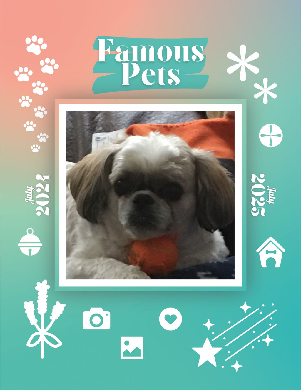 Famous Pets: July 2024-July 2025 Wall Calendar (Pre-Order)