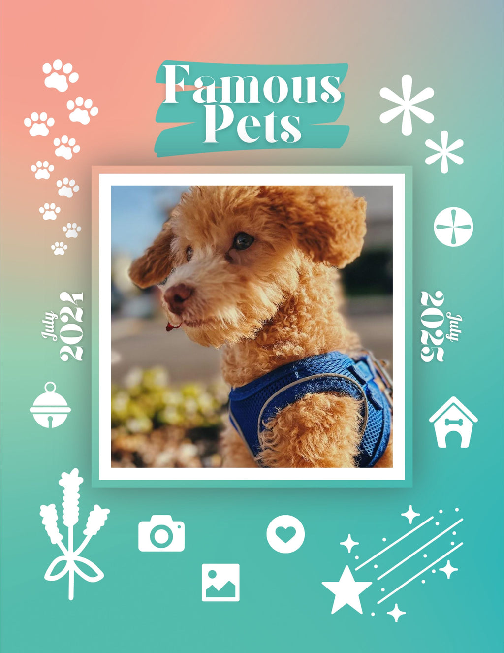 Famous Pets: July 2024-July 2025 Wall Calendar (Pre-Order)