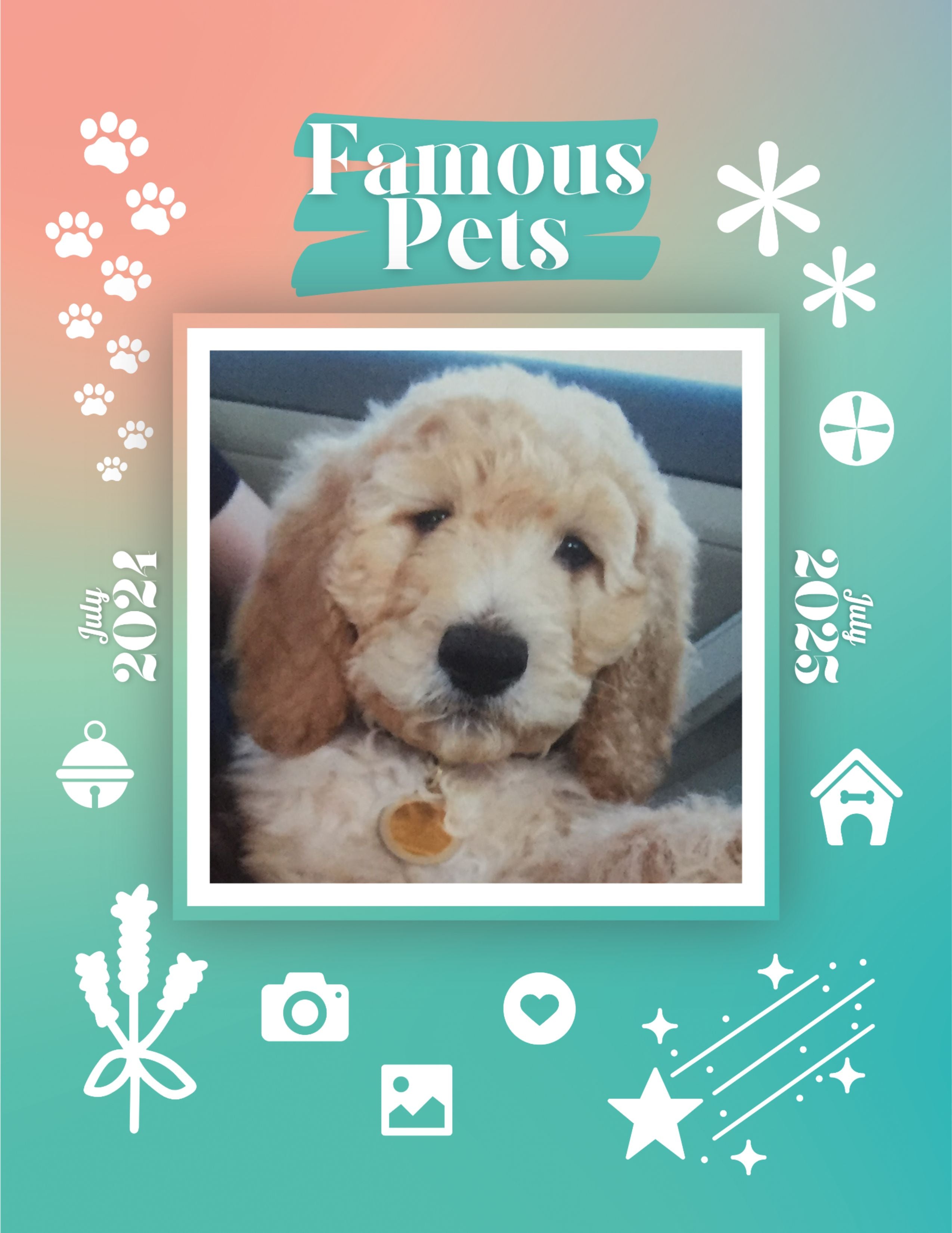 Famous Pets: July 2024-July 2025 Wall Calendar (Pre-Order)