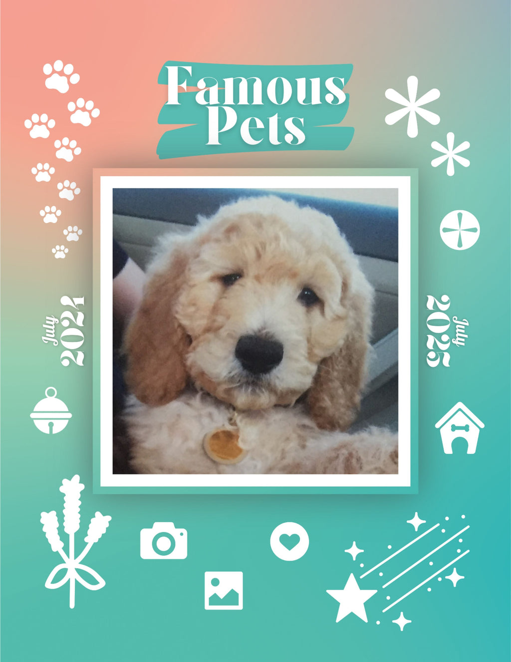 Famous Pets: July 2024-July 2025 Wall Calendar (Pre-Order)