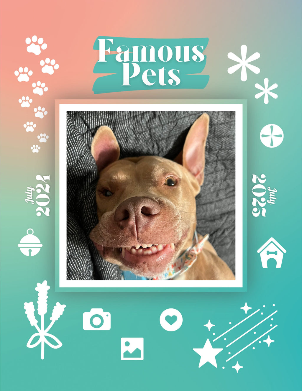 Famous Pets: July 2024-July 2025 Wall Calendar (Pre-Order)