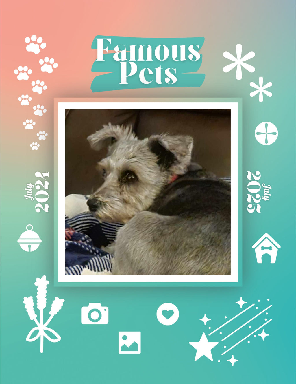 Famous Pets: July 2024-July 2025 Wall Calendar (Pre-Order)